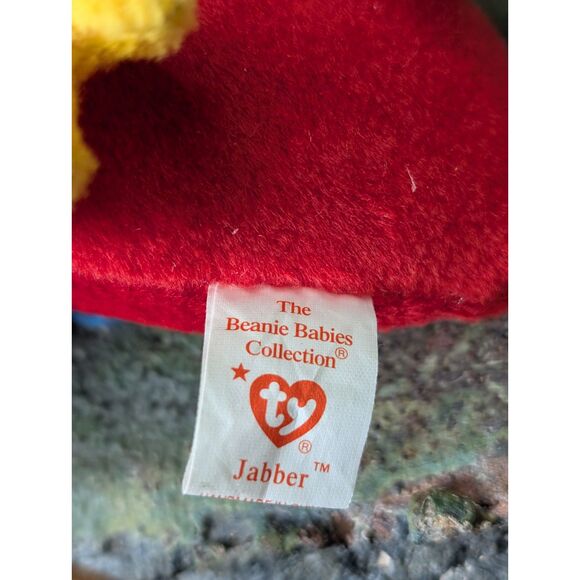 Jabber the Parrot – TY Beanie Baby – MWMT – 1998 – Retired - Picture 2 of 3